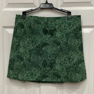 Ripskirt Hawaii Green Leaf Print Mini Skirt